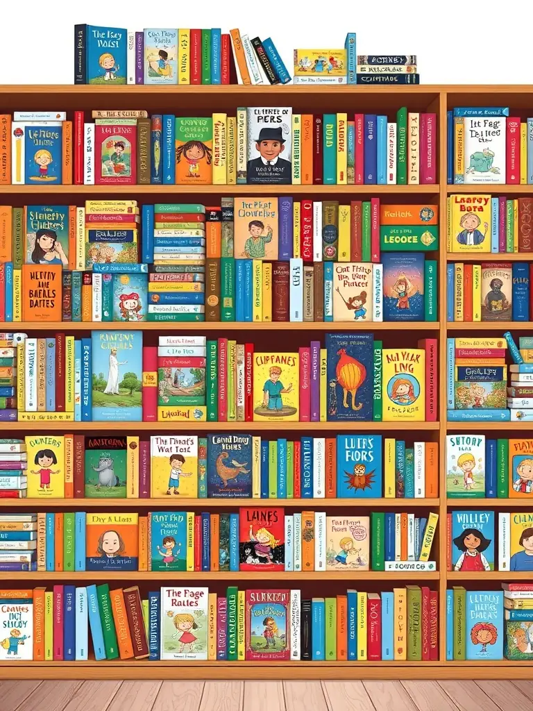 A vibrant image of children selecting books at a Bookisite book fair, showcasing the organization's commitment to providing access to affordable books for children from disadvantaged backgrounds.