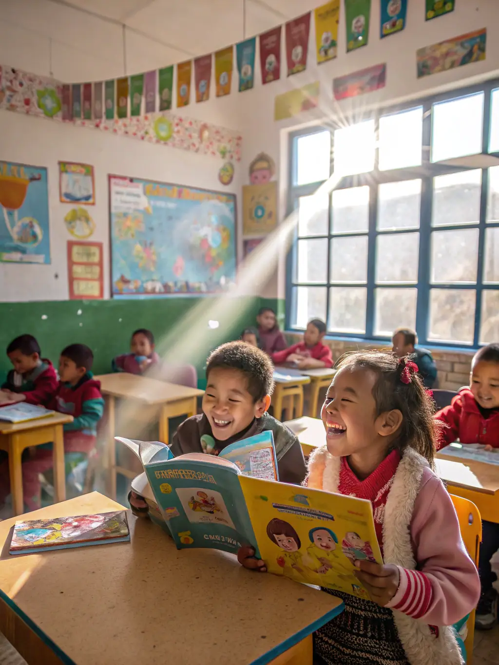 An image of children participating in a Bookisite reading workshop, emphasizing the organization's dedication to promoting reading on all channels.