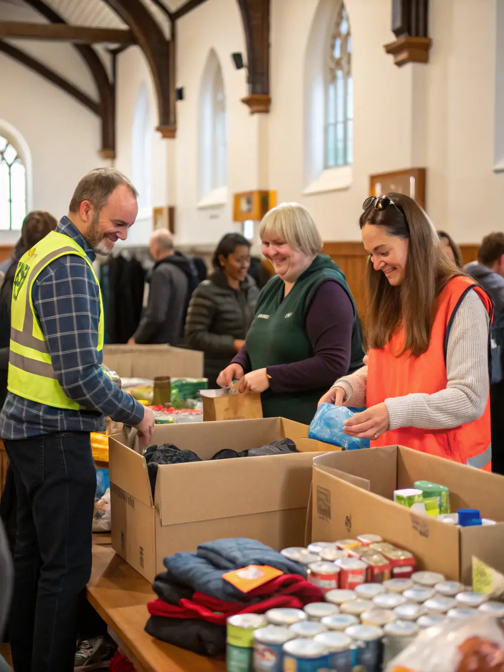 A group of volunteers sorting and organizing donated books at a Bookisite event, highlighting the collaborative effort to support reading initiatives.